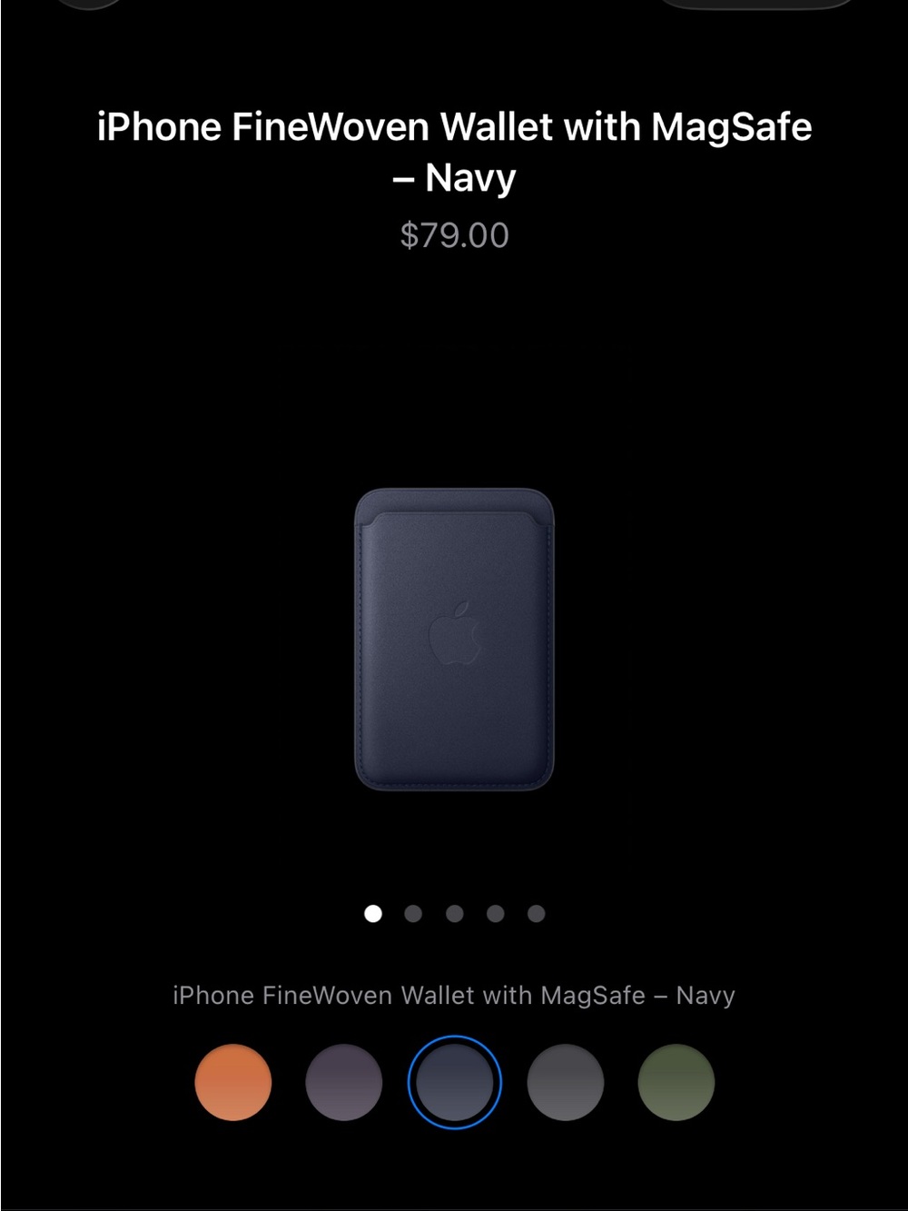Apple MagSafe Wallet - Navy
